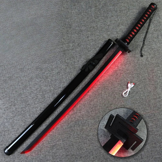 Black Led Katana Decor